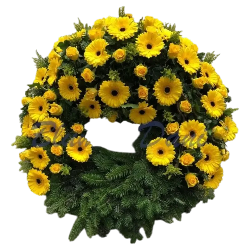 Gerbera-Rosen Kranz 2/3