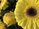 Gerbera-Rosen Kranz voll